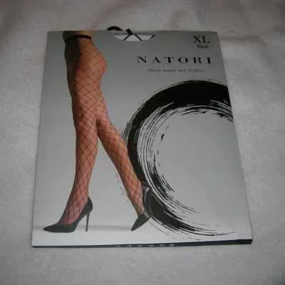 NATORI - ULTRA MAXI FISHNET TIGHTS - BLACK - SIZE XL - NWT!!